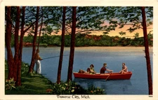 Traverse City, Mich, Tichnor Quality Views, Tichnor Bros., Inc., Boston Postcard