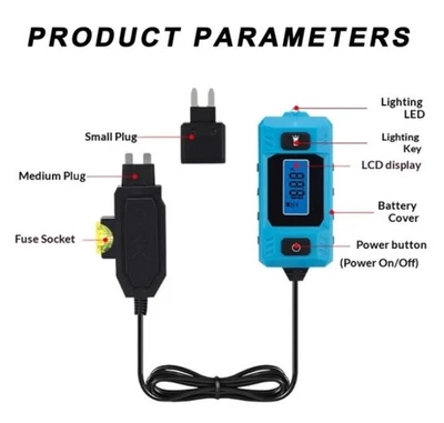 Automotive Circuit Fault Probe Tester*Portable High-Precision Current Tester 20A