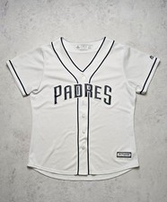 San Diego Padres Women’s Majestic Cool Base Jersey White MLB Baseball XL