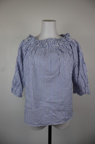 Emporio Armani, Emporio Armani Blouse T-Shirt Femme Casual Vintage, Rayé, Manches 3/4, 42