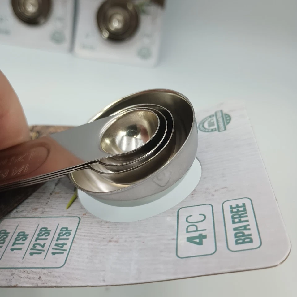 (3 Sets) Good cook Essentials Measuring Spoons 4 Pc Stainless Steel BPA Free New - Image 3 of 3