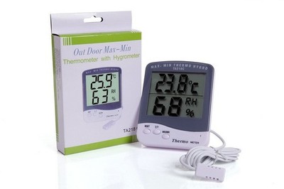 Digital LCD Indoor/Outdoor C/F Thermometer Hygrometer Temperature Humidity Meter