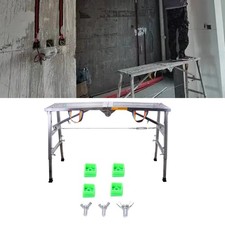 Work Platform Scaffolding Platform Adjustable Height with Foot Pads with Bolts