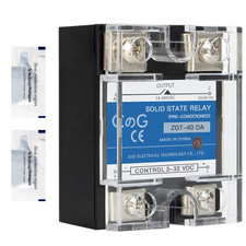 CG Solid State Relay SSR-40DA DC to AC Input 3-32VDC to Output 24-480VAC 40A Sin