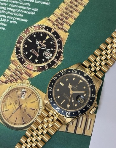 Rolex GMT Master Rare 18ct Yellow Gold Nipple Dial Jubilee Gents Watch 16758 - Picture 13 of 24