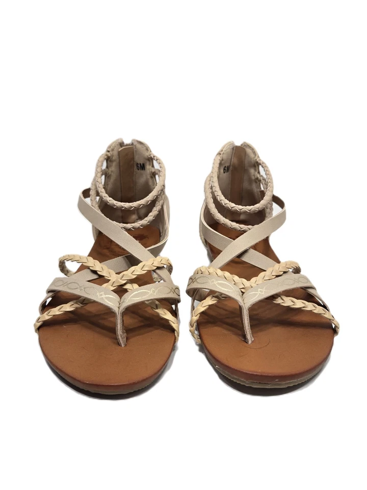 Jellypop Los Angeles California Lummi Strappy Heel Shoes Tan Womens Size 6M - Image 3 of 4