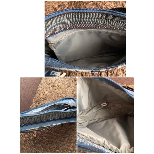 LeSportsac Denim-style patchwork pattern shoulder… - image 2