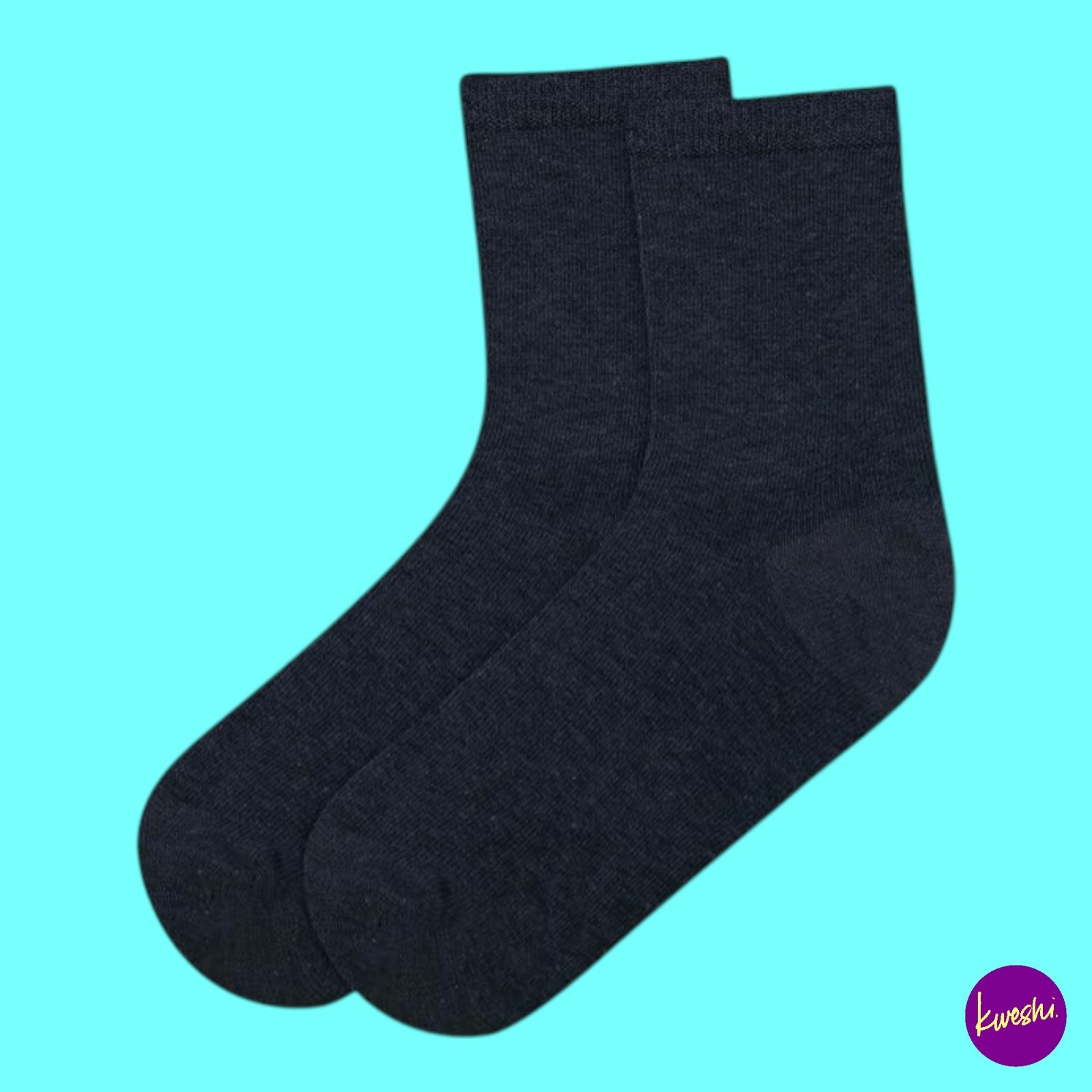 A2Z 4 KIDS Kids Back to School Cotton Ankle Socks, 3 Pack, Black, 10-14 Years
