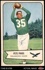1954 Bowman #9 Pete Pihos Eagles HOF Indiana 7 - NM