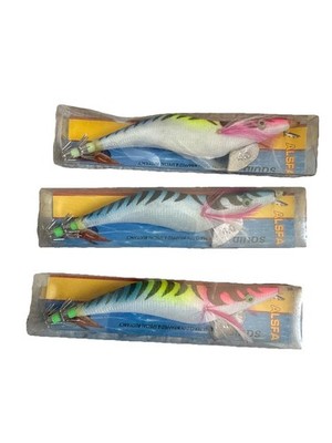 Alsafa Worm Egi 4.0 Squid Fishing Lure Lot Of Three 3 New