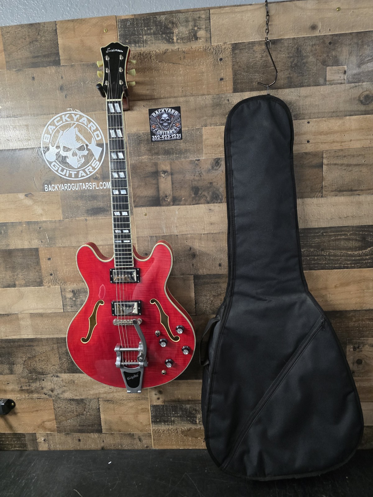  Eastman T486b -rd Bigsby With Gig Bag