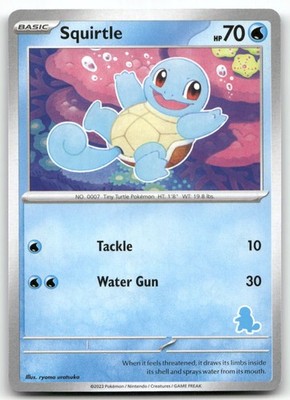 Squirtle Pokemon Unconfirmed  My First Battle    NM