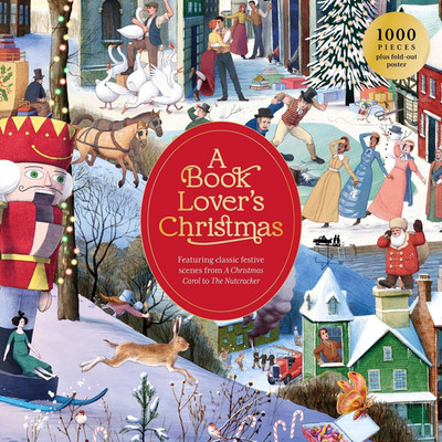 Christmas Jigsaw Puzzle, 1000 Pieces, Illustrations of Literary Characters