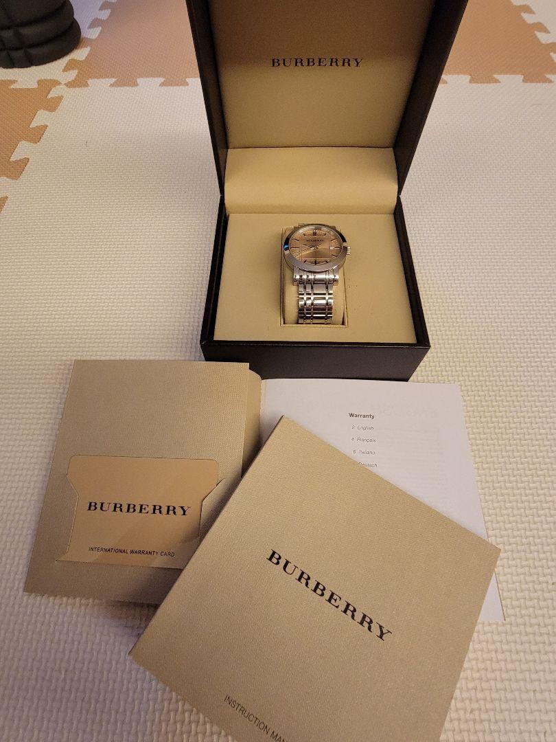 Burberry Watch Silver Gold In Operation | eBay
