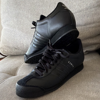 adidas Originals Samoa Triple Black Men s Size 12 G22596 With Samoa Box Retro