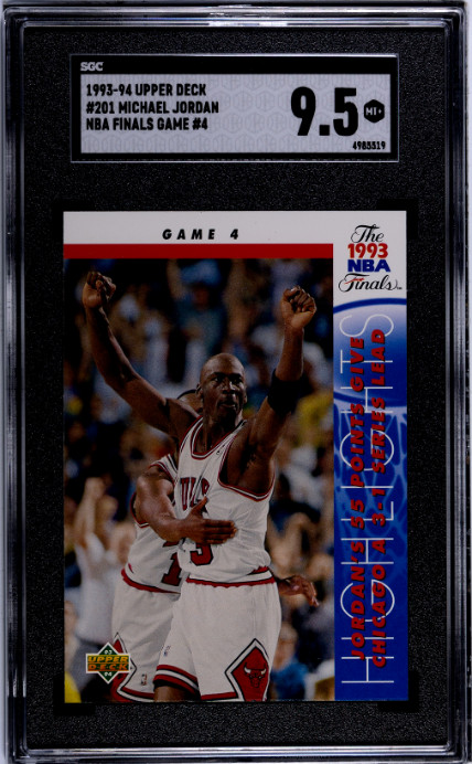 1993-94 Upper Deck Michael Jordan #201 NBA Finals SGC 9.5 Bulls HOF
