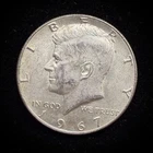 40% Silver 1967 Kennedy Half Dollar - 08-43