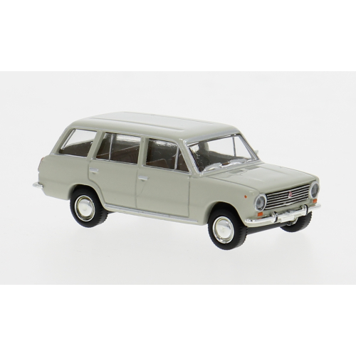 Fiat 124 Familiare 1966 Grey 1:87 Brekina Auto Stradali -D- Neues Modell-image