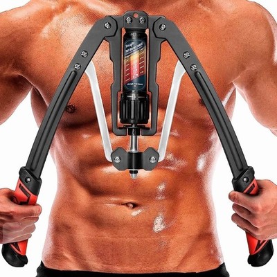 Twister Arm Exerciser Adjustable 22-440lbs Hydraulic Power Chest Red