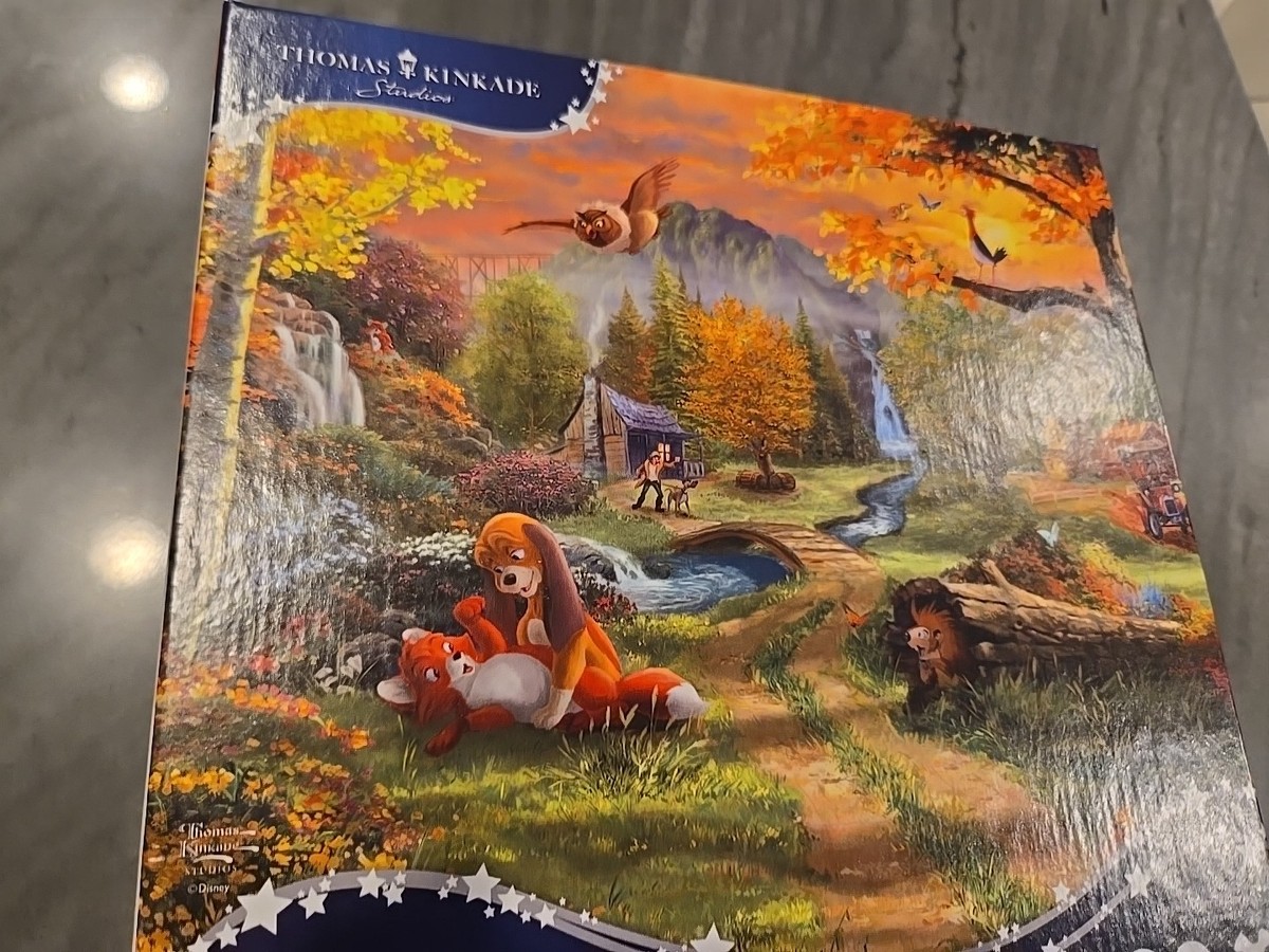 Thomas Kinkade The Fox And The Hound 300 PC Puzzle New Ceaco