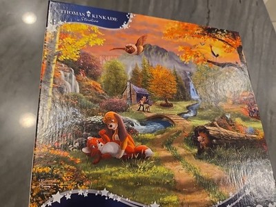 Thomas Kinkade The Fox And The Hound 300 PC Puzzle New Ceaco