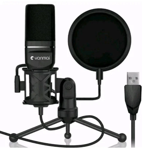 PC Microphone, Yanmai Professional USB Condenser Microphone for PC/Laptop Plug &