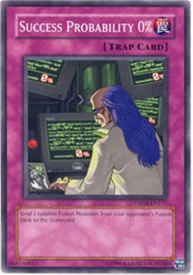 Success Probability 0% - DR04-EN177 - Common - Unlimited Edition - Lightly Playe