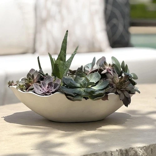 Uttermost 18275 Obscura Warm White Outdoor Bowl - Picture 6 of 6
