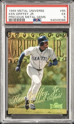 1999 SKYBOX METAL UNIVERSE PRECIOUS METAL GEMS #95 KEN GRIFFEY JR. 45/50 PSA 5