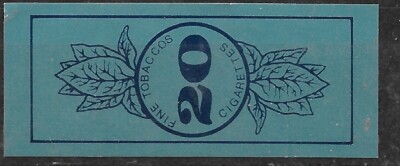 tobacco in latin Latin America Brazil FINE TOBACCO 20 Cigarettes SEAL Label Revenue Fiscal