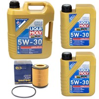 MotoröL Set Longlife III 5W-30 Liqui Moly 7 Liter + ÖLfilter FüR Audi A6 Avant