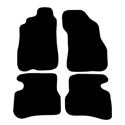 Car Floor Mats Velour For Hyundai Accent Waterproof Black Carpet Auto Liners New