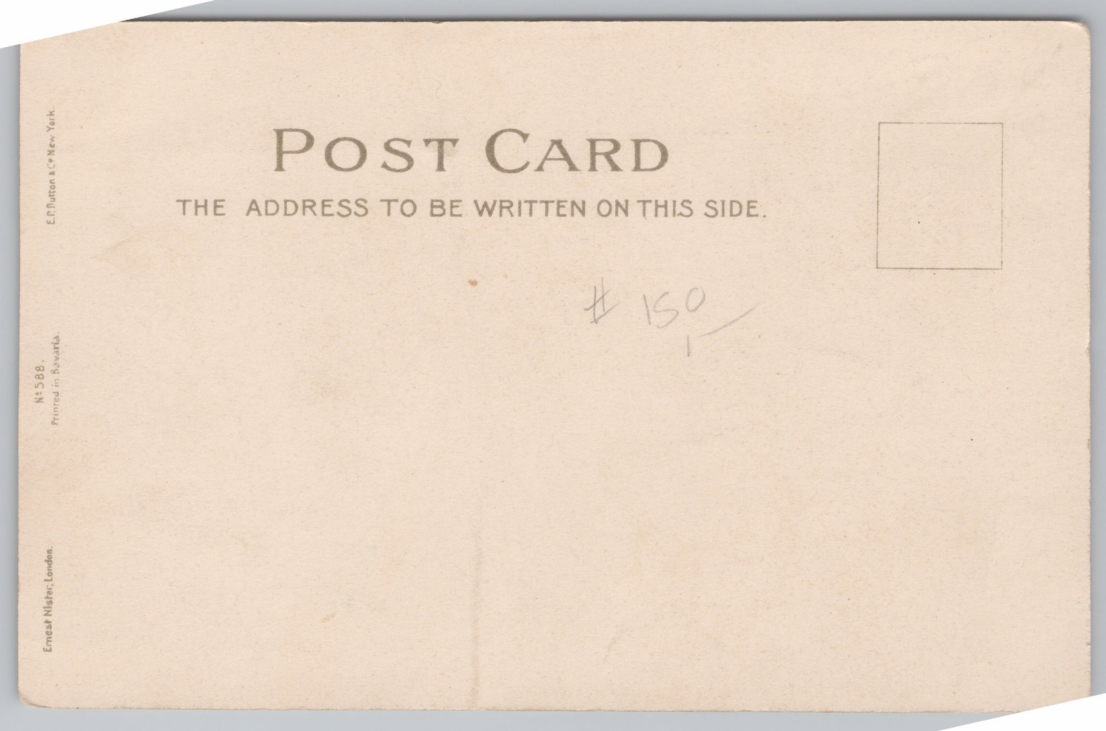 Holiday~Christmas~Sprigs Of Holly w/Clusters Of Red Berries~Ernest Nister~Vtg PC