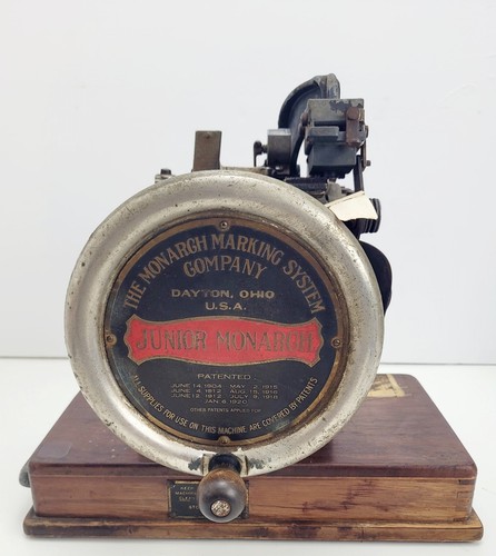Junior Monarch System Marking System W/ Some Stencil Bits Rare Antique - Picture 2 of 22