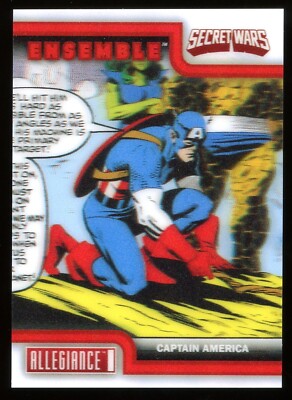 2024 Marvel Allegiance Secret Wars Ensemble Lenticular Card E27 -Captain America
