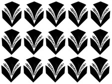 5 Sets Harrows Marathon Standard Dart Flights - Ships w/ Tracking - Black/White