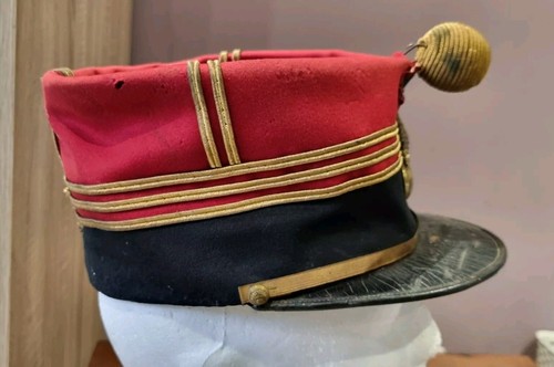 Original 19th Century French Army Infantry M1886 Captain's officer Kepi Hat Cap - Picture 7 of 16