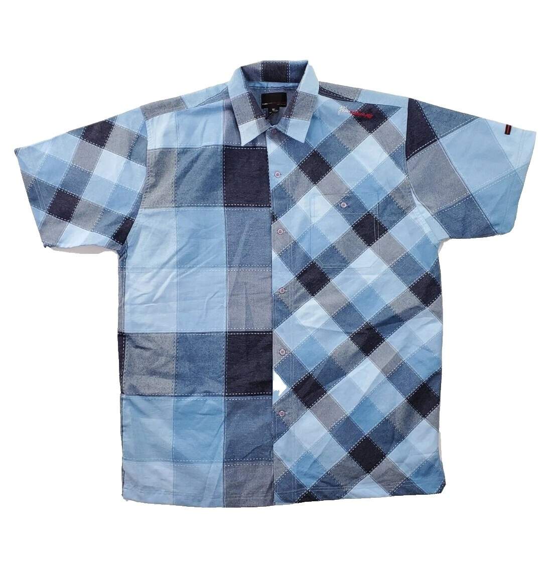 Poliéster FUBU Informal Con Botones camisas para hombres