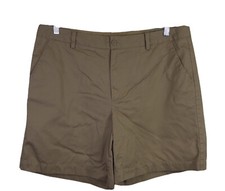 Gap Factory Store Cotton Khaki Shorts Size 18 Tan Chinos 8  Inseam EUC