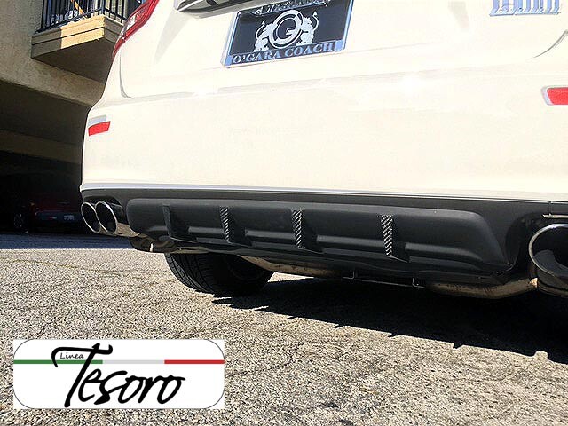 Maserati Ghibli 2014-17 lineaTesoro Rear Bumper 4 Fin Diffuser Made in USA NEW 
