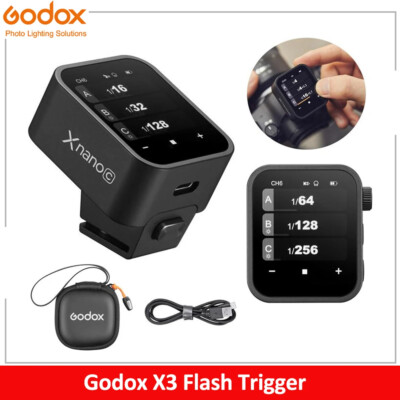 Godox X3-C TTL kabelloser Blitzauslöser kompatibel mit Canon Kamera Touchscreen