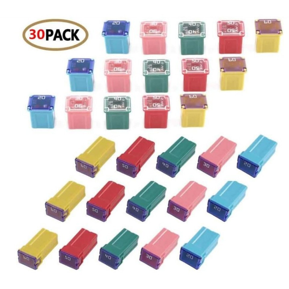 Long Lasting Performance 20A60A PAL Fuse Mini ABS Copper Fuse Kit for