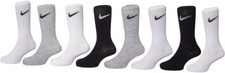 8 PAIRS Nike JORDAN BOY GIRL WHITE BLACK ANKLE LIGHTWEIGHT SHOE SZ 10C-3Y 5-7
