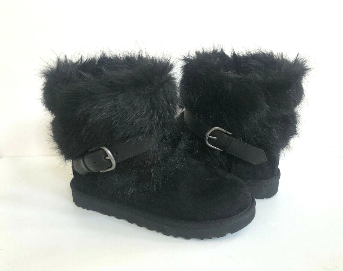 Womans Ugg Boots Customized W Louis Vuitton material and Mink or