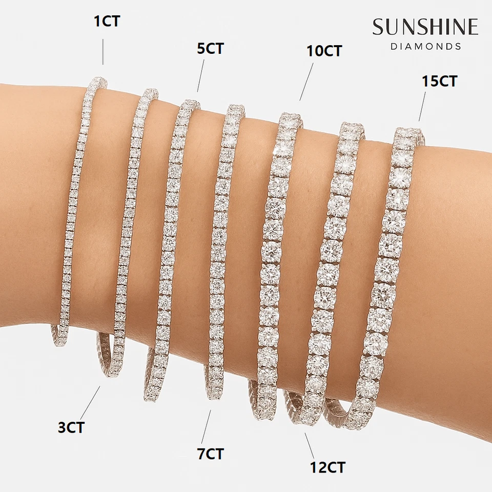 White Gold Lab Grown Diamond Tennis Bracelet UK Hallmarked - D/V VS 1.75Ct - Image 2 of 4