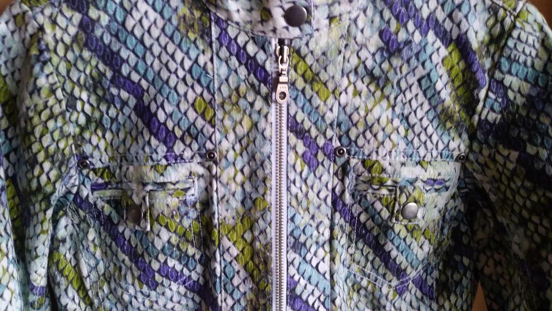 Chico's Snake Python Print Multi Colored Zippered… - image 4