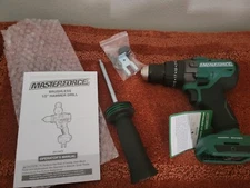 MasterForce Hammer Drill Brushless 241-0472 20V 1/2" Tool Only w/ Belt Clip