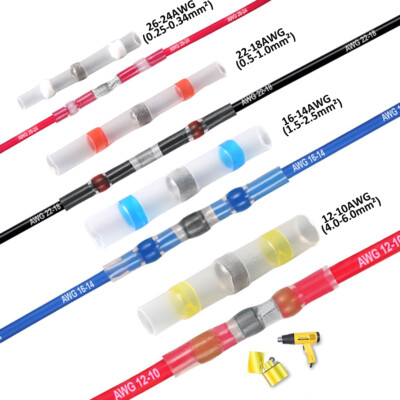 Factory Customized Solder Joiners Solder Seal Heat Shrink Butt Wire