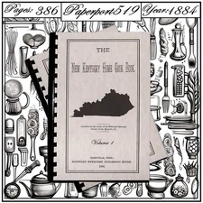 1884 The New Kentucky Home Cook Book  386 Pages