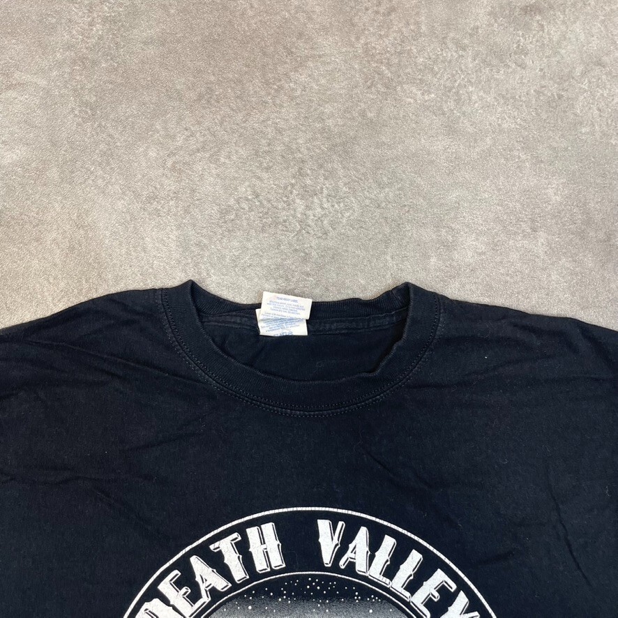 Death Valley T-Shirt Mens Y2K Conspiracy Graphic Short Sleeve Tee, Black, Medium image 3